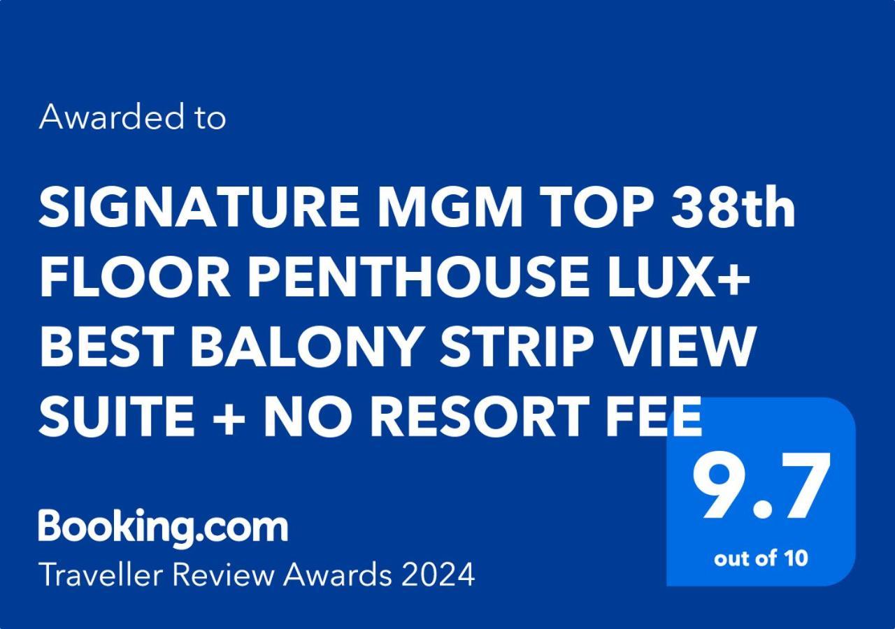 Signature Mgm Top 38Th Floor Penthouse Lux+ Best Balony Strip View Suite + No Resort Fee Las Vegas Ngoại thất bức ảnh